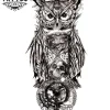tatouage-ephemere-hibou-horloge-mystique tatouage-ephemere-hibou-horloge-mystique