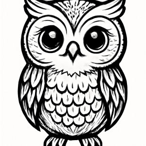 Tatouage hiboux mignon détaillé Tatouage hiboux mignon détaillé