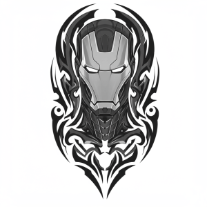 Tatouage Iron Man Tribal Fluide tatouage-iron-man-tribal-fluide