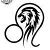 tatouage-ephemere-lion-signe-astrologique-lion tatouage-ephemere-lion-signe-astrologique-lion