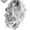 tatouage-lion-et-lionne-couple-amoureux-temporaire tatouage-lion-et-lionne-couple-amoureux-temporaire