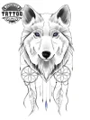tatouage-ephemere-loup-attrape-reve-design-unique tatouage-ephemere-loup-attrape-reve-design-unique