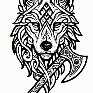 Tatouage Loup Viking Runique Tatouage Loup Viking Runique