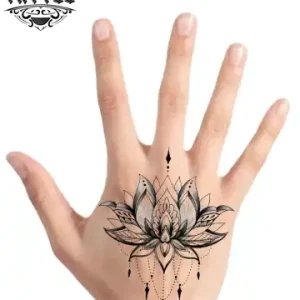 tatouage-main-ephemere-fleur-de-lotus tatouage-main-ephemere-fleur-de-lotus