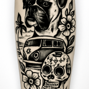 Tatouage Manchette Boxer Combi Plage