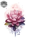 Tatouage manchette éphémère femme fleur de lotus élégant Tatouage manchette éphémère femme fleur de lotus élégant