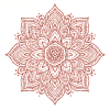 Tatouage Mandala Rose Élégant