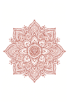Tatouage Mandala Rose Élégant