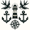Tatouage Marin Old School Aventure Tatouage Marin Old School Aventure