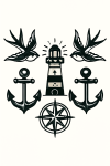 Tatouage Marin Old School Aventure Tatouage Marin Old School Aventure
