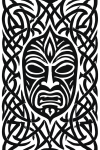 Tatouage Masque Tribal Entrelacé tatouage-masque-tribal-entrelace