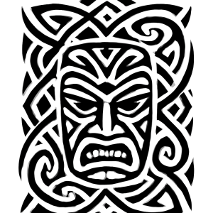 Tatouage Masque Tribal et Motifs Géométriques tatouage-masque-tribal-et-motifs-géométriques