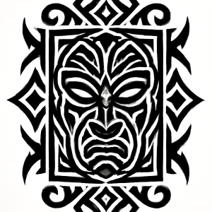 Tatouage Masque Tribal Géométrique tatouage-masque-tribal-géométrique