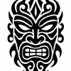 Tatouage Masque Tribal Stylisé tatouage-masque-tribal-stylise