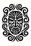 Tatouage Masque Tribal Tourbillonnant tatouage-masque-tribal-tourbillonnant