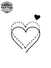dessin-temporaire-miniature-forme-de-coeur-pour-style-amoureux