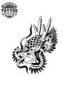 mini-tatouage-temporaire-dragon-mythologique mini-tatouage-temporaire-dragon-mythologique