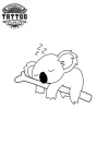 minuscule-art-corporel-temporain-koala-charmant-et-delicat