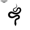 mini-tatouage-temporaire-serpent-raffiné-et-stylisé mini-tatouage-temporaire-serpent-raffiné-et-stylisé