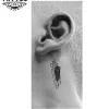 mini-tatouage-temporaire-oreille-style-unique mini-tatouage-temporaire-oreille-style-unique