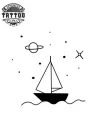mini-ink-temporary-voilier-ocean-subtil-et-moderne mini-ink-temporary-voilier-ocean-subtil-et-moderne