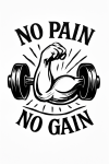 Tatouage No Pain No Maugain Impactant tatouage-no-pain-no-gain-impactant