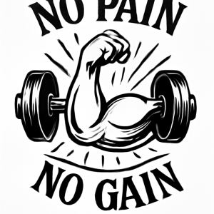 tatouage-no-pain-no-gain-impactant