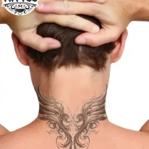 tatouage ephémère nuque homme ailes ange élégantes tatouage ephémère nuque homme ailes ange élégantes