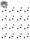 petit tatouage éphémère oiseau en vol