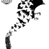 tatouage-plume-ephemere-metamorphose-oiseau tatouage-plume-ephemere-metamorphose-oiseau