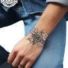 tatouage_poignet_ephemere_rose_des_vents tatouage_poignet_ephemere_rose_des_vents