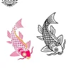 motif-temporaire-de-poisson-koi-élégant-et-signifiant motif-temporaire-de-poisson-koi-élégant-et-signifiant