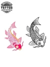 motif-temporaire-de-poisson-koi-élégant-et-signifiant motif-temporaire-de-poisson-koi-élégant-et-signifiant