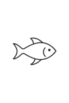 Tatouage Poisson Minimaliste Épuré