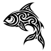 Tatouage Tribal entrelacs noir symétrique