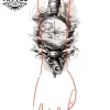 tatouage-temporaire-manchette-compas-voyage-elegant tatouage-temporaire-manchette-compas-voyage-elegant
