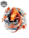 tatouage-temporaire-épaule-carpe-koi-réaliste tatouage-temporaire-épaule-carpe-koi-réaliste