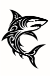 Tatouage Requin Majestueux Tribal tatouage-requin-majestueux-tribal