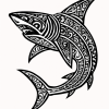 Tatouage Requin Maori Géométrique Tatouage Requin Maori Géométrique