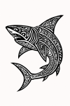 Tatouage Requin Maori Géométrique Tatouage Requin Maori Géométrique