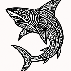 Tatouage Requin Maori Géométrique Tatouage Requin Maori Géométrique