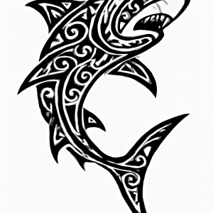 Tatouage Requin Maori Vectorisé Tatouage Requin Maori Vectorisé