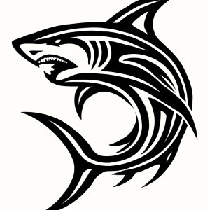 Tatouage Requin Tribal Fluide Tatouage Requin Tribal Fluide