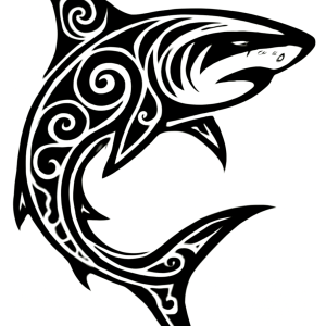 Tatouage Requin Tribal Majestueux tatouage-requin-tribal-majestueux