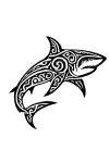 Tatouage Requin Tribal Majestueux tatouage-requin-tribal-majestueux