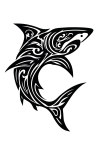 Tatouage Requin Tribal Puissant tatouage-requin-tribal-puissant