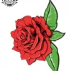 tatouage ephemere rose rouge floral elegant allure chic tatouage ephemere rose rouge floral elegant allure chic