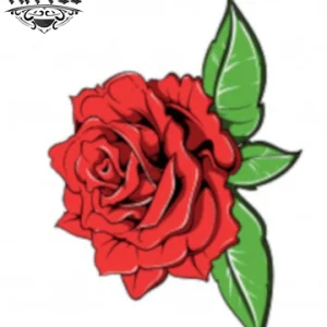 tatouage ephemere rose rouge floral elegant allure chic tatouage ephemere rose rouge floral elegant allure chic
