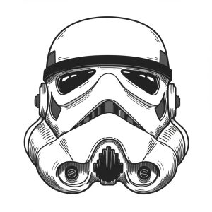 Tatouage Stormtrooper Vintage Noir Blanc tatouage-stormtrooper-vintage-noir-blanc