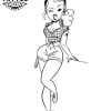 tatouage-temporaire-avant-bras-pin-up-vintage-elegant tatouage-temporaire-avant-bras-pin-up-vintage-elegant